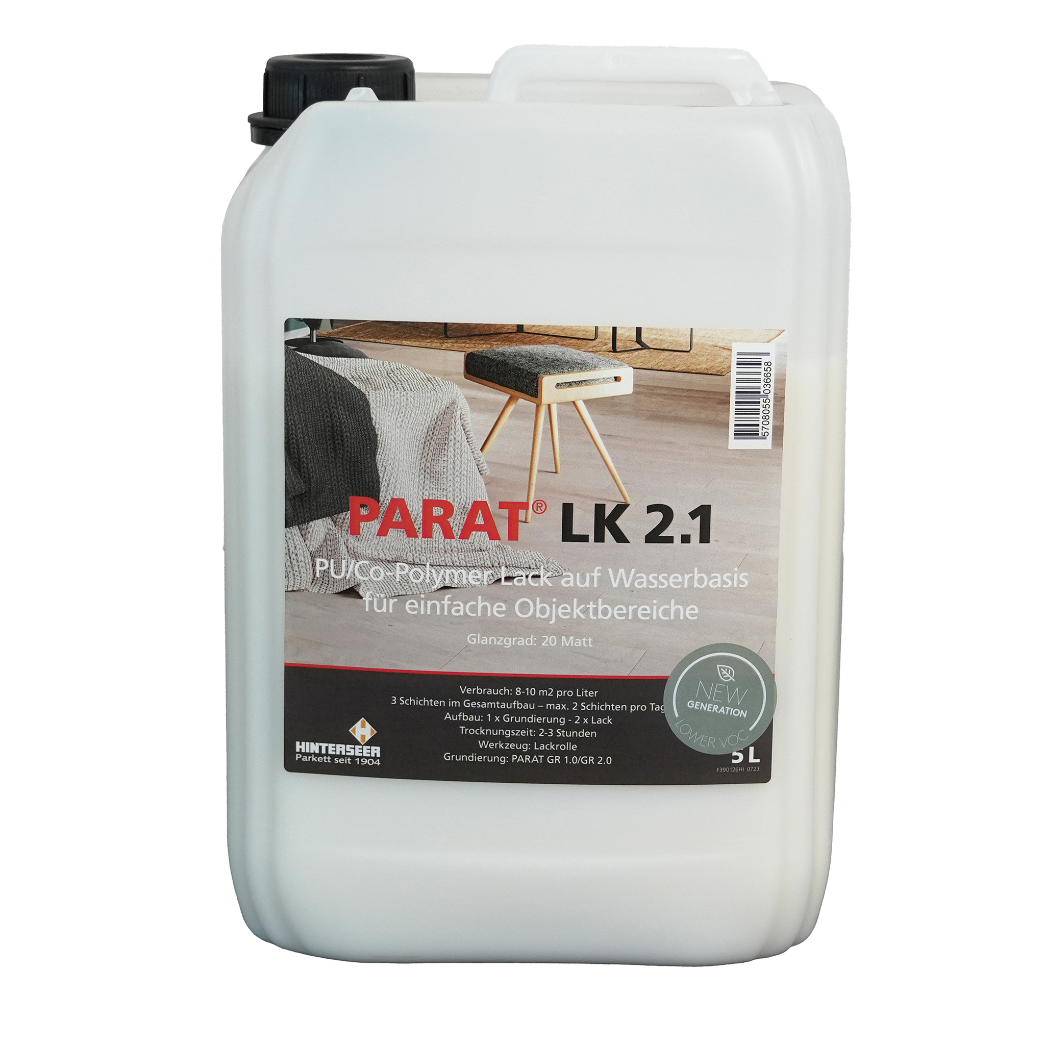 PARAT LK 2.1 Parkettlack Matt 5 Ltr.