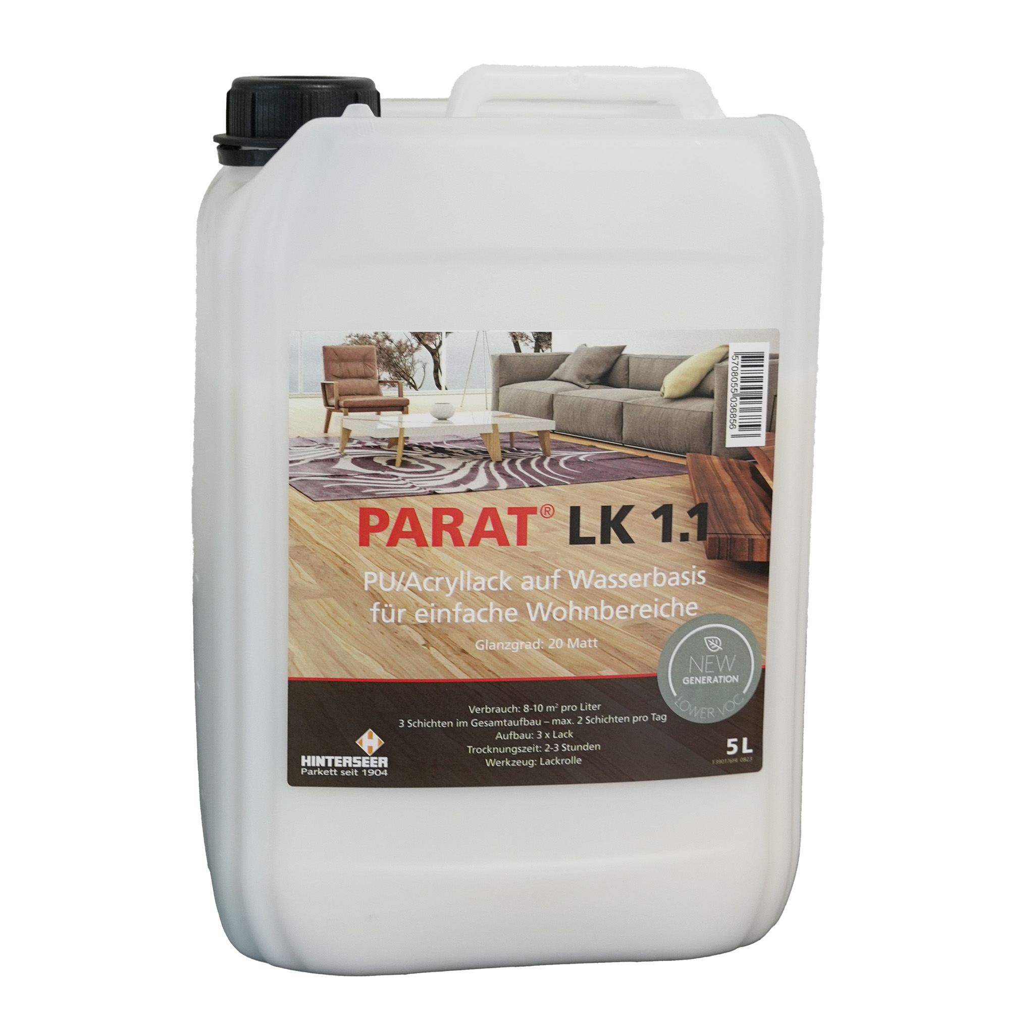 PARAT LK 1.1 PU Parkettlack 5 Ltr.